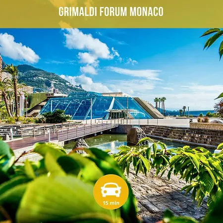 Le Cocon - Quiet - 5min - Free Private Parking - Terrace, Garden&balcony Monaco