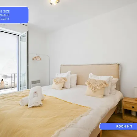 Le Cocon - A Peaceful Just 5 Minutes From - Free Private Parking - Terrace & Balcony - 20-minute Walk To Port Monaco